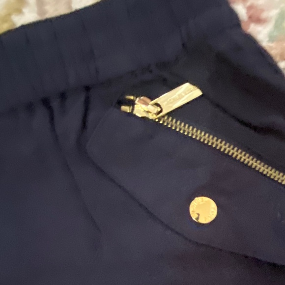 Michael Kors navy blue rayon lightweight zippered jogger pant. Sz.8 - Picture 15 of 15